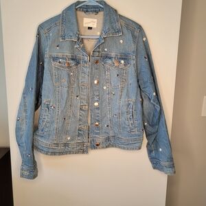 Embellished Denim Jacket Sz. S